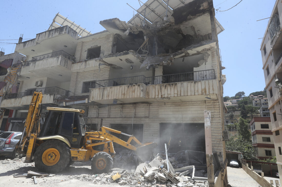 1 killed and 11 wounded in intense Israeli strikes on south Lebanon ...